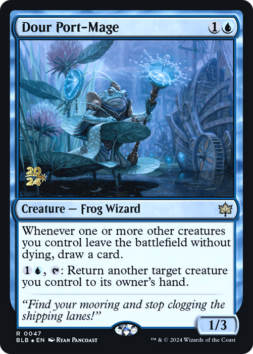 Dour Port-Mage (PRE-047) - Bloomburrow Promos Foil - for just $1.40! 