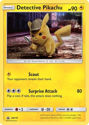 Detective Pikachu SM170 - SM Promos - Holofoil - for just $17.30! 