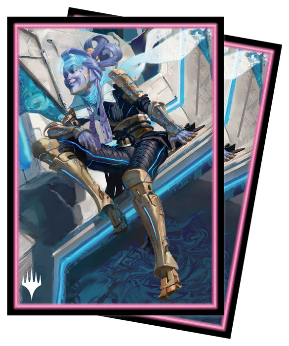 Magic: the Gathering -  Kamigawa Neon Dynasty Deck Protector Sleeves - Kotori, Pilot Prodigy (100ct) - for just $15.99! 