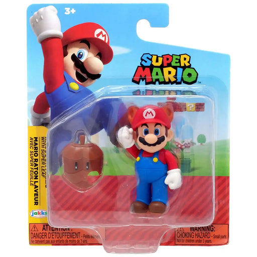 Super Mario Raccoon Mario with Super Leaf Figure - Just $14.95! Shop now at Retro Gaming of Denver