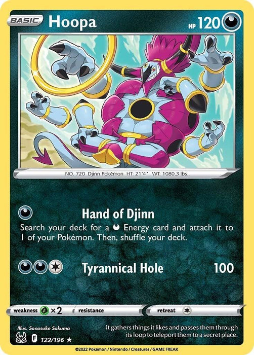Hoopa (122/196) [Sword & Shield: Lost Origin] - for just $0.10! 