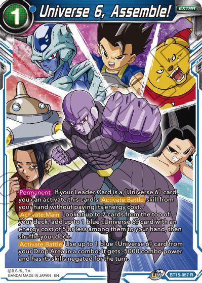Universe 6, Assemble! (BT15-057) [Saiyan Showdown] - for just $0.10! 