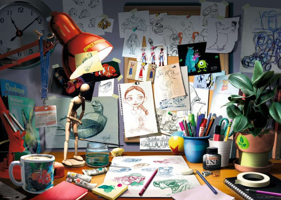 Puzzle: Disney Pixar - The Artist's Desk - for just $30! 