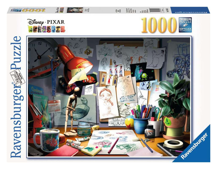 Puzzle: Disney Pixar - The Artist's Desk - for just $30! 