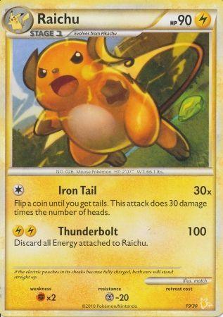 Raichu (19/30) [HeartGold & SoulSilver: Trainer Kit - Raichu] - for just $1.85! 