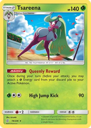 Tsareena 019/236 - SM  Unified Minds Holofoil - for just $0.28! 