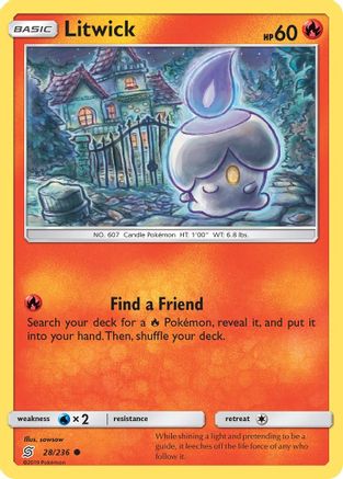 Litwick 028/236 - SM  Unified Minds - for just $0.18! 