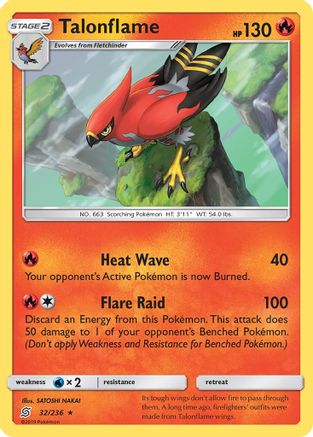 Talonflame 032/236 - SM  Unified Minds - for just $0.15! 