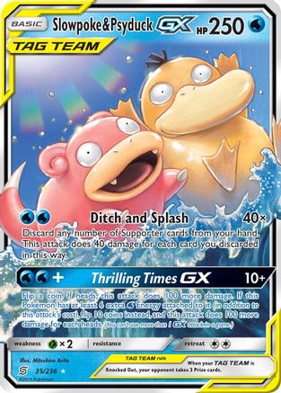 Slowpoke & Psyduck GX 035/236 - SM  Unified Minds Holofoil - for just $36.74! 