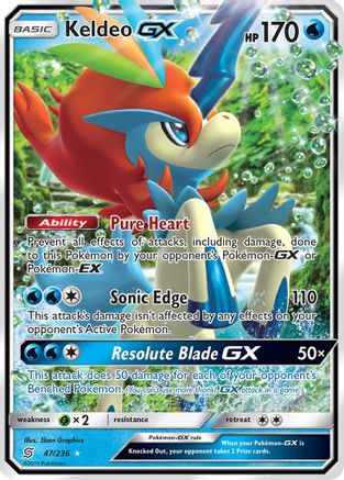 Keldeo GX 047/236 - SM  Unified Minds Holofoil - for just $1.37! 