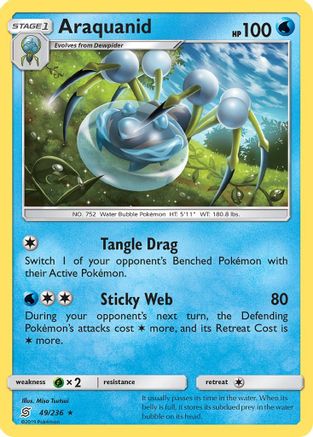 Araquanid 049/236 - SM  Unified Minds Reverse Holofoil - for just $0.20! 