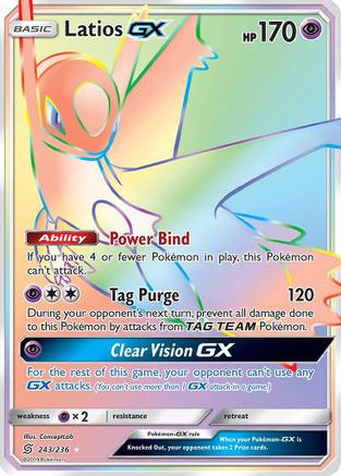 Latios GX (Secret) 243/236 - SM  Unified Minds Holofoil - for just $19.99! 