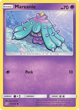 Mareanie 096/236 - SM  Unified Minds Reverse Holofoil - for just $0.13! 