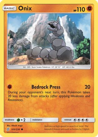 Onix 103/236 - SM  Unified Minds Reverse Holofoil - for just $0.15! 