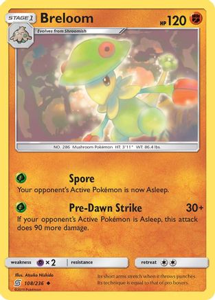 Breloom 108/236 - SM  Unified Minds - for just $0.09! 