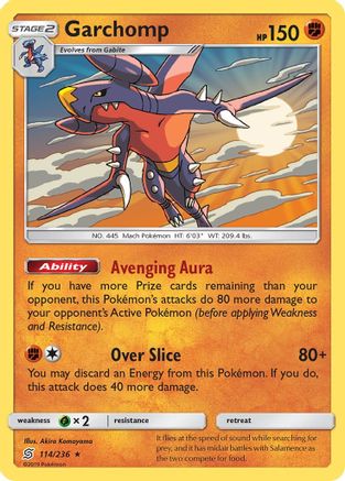 Garchomp 114/236 - SM  Unified Minds Reverse Holofoil - for just $0.65! 