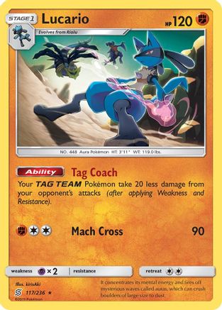 Lucario 117/236 - SM  Unified Minds - for just $1.61! 