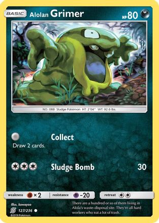 Alolan Grimer 127/236 - SM  Unified Minds Reverse Holofoil - for just $0.24! 