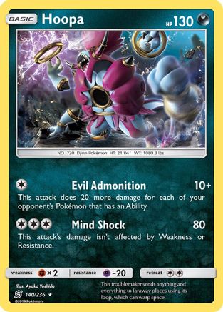 Hoopa 140/236 - SM  Unified Minds Holofoil - for just $0.28! 