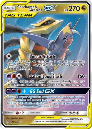 Garchomp & Giratina GX 146/236 - SM  Unified Minds Holofoil - for just $15.13! 
