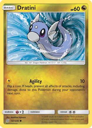 Dratini 147/236 - SM  Unified Minds Reverse Holofoil - for just $0.33! 