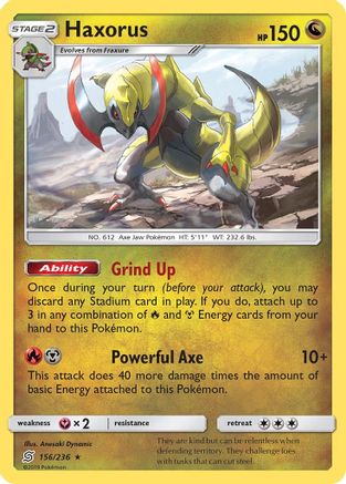 Haxorus 156/236 - SM  Unified Minds Reverse Holofoil - for just $0.54! 