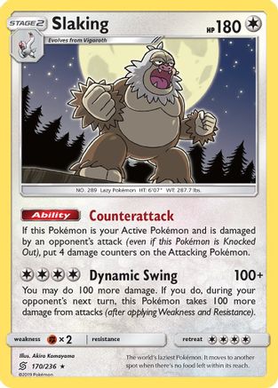 Slaking 170/236 - SM  Unified Minds Holofoil - for just $0.35! 