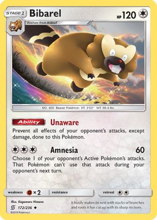 Bibarel 172/236 - SM  Unified Minds - for just $0.10! 