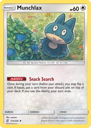 Munchlax 173/236 - SM  Unified Minds - for just $1.58! 