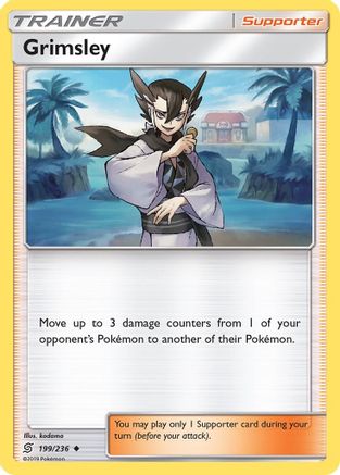 Grimsley 199/236 - SM  Unified Minds Reverse Holofoil - for just $0.15! 