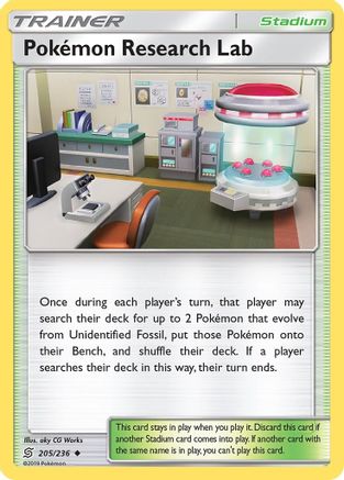 Pokemon Research Lab 205/236 - SM  Unified Minds Reverse Holofoil - for just $0.30! 