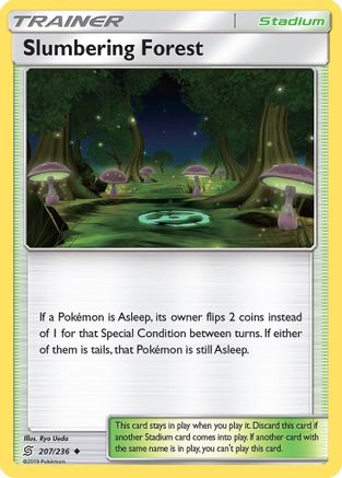 Slumbering Forest 207/236 - SM  Unified Minds Reverse Holofoil - for just $0.28! 