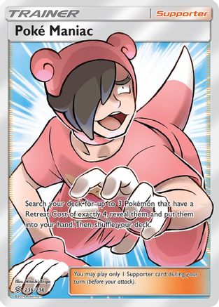 Poke Maniac (Full Art) 236/236 - SM  Unified Minds Holofoil - for just $12.25! 