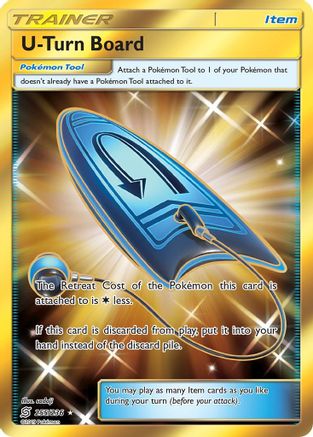 U-Turn Board (Secret) 255/236 - SM  Unified Minds Holofoil - for just $7.70! 