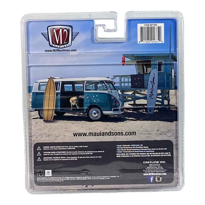 1959 VW Microbus U.S.A. Model (Maui and Sons) - M2 Machines Diorama - for just $24.99! 
