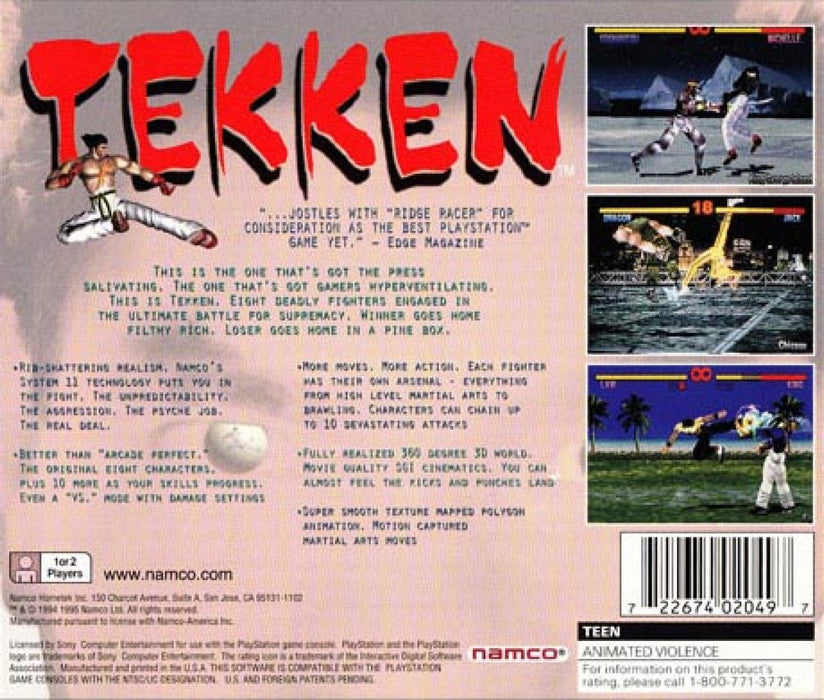 Tekken [Greatest Hits] – PlayStation 1 (PS1) - for just $0! 