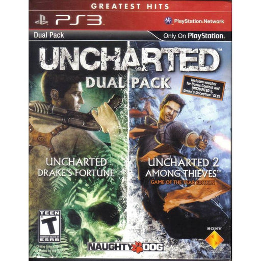 Uncharted & Uncharted 2 Dual Pack (Greatest Hits) (Playstation 3) - Premium Video Games - Just $0! Shop now at Retro Gaming of Denver