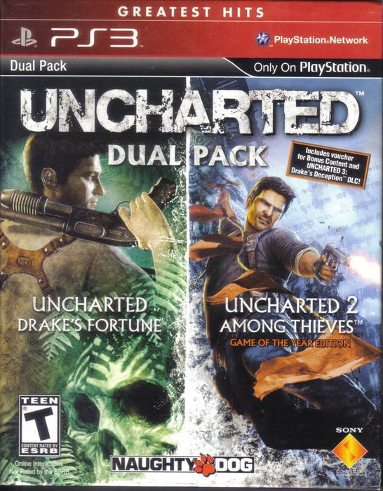 Uncharted & Uncharted 2 Dual Pack (Greatest Hits) (Playstation 3) - for just $0! 