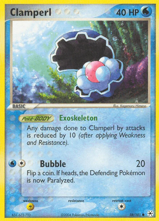 Clamperl (58/101) [EX: Hidden Legends] - for just $0.20! 
