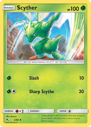 Scyther 005/68 - Hidden Fates - for just $0.08! 