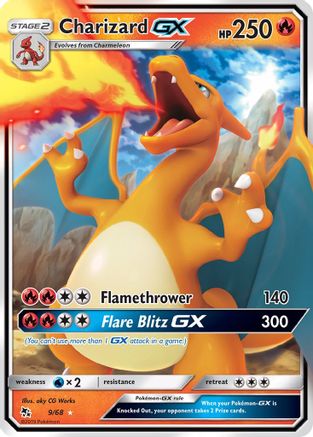Charizard GX 009/68 - Hidden Fates Holofoil - for just $4.57! 