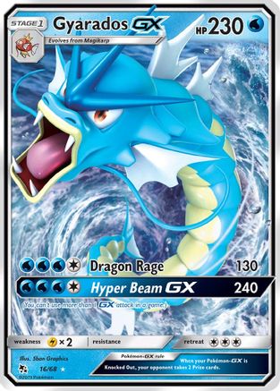 Gyarados GX 016/68 - Hidden Fates Holofoil - for just $1.89! 