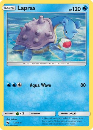 Lapras 017/68 - Hidden Fates - for just $0.18! 
