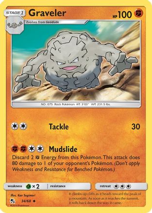 Graveler 034/68 - Hidden Fates - for just $0.05! 