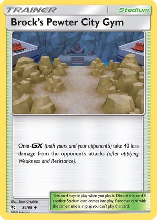 Brock's Pewter City Gym 054/68 - Hidden Fates - for just $0.05! 