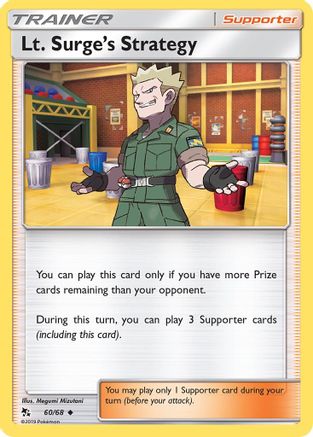 Lt. Surge's Strategy 060/68 - Hidden Fates Reverse Holofoil - for just $0.25! 