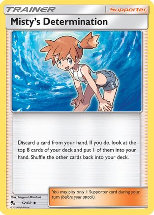 Misty's Determination 062/68 - Hidden Fates Reverse Holofoil - for just $0.80! 