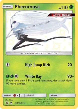 Pheromosa SV5/SV94 - Hidden Fates Shiny Vault Holofoil - for just $4.80! 