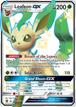 Leafeon GX SV46/SV94 - Hidden Fates Shiny Vault Holofoil - for just $29.30! 