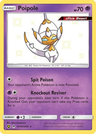 Poipole SV19/SV94 - Hidden Fates Shiny Vault Holofoil - for just $2.48! 